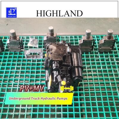 PV22 MV23 Underground Truck Hydraulic Pumps Cast Iron Housing Max Displacement