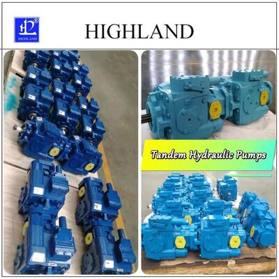 Tandem Hydraulic Pumps With Swash Plate Design For Industrial Uses