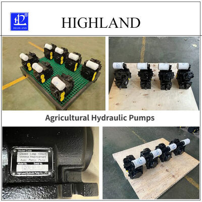 Big Displacement Agricultural Harvester Hydraulic Tandem Pumps With Gear Pump
