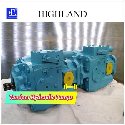 Variable Displacement Axial Piston Tandem Hydraulic Pumps 110cc/R+110cc/R