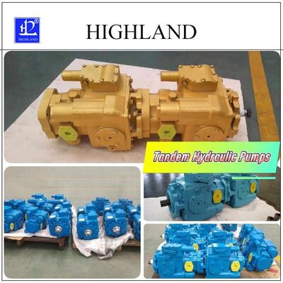 Tandem Hydraulic Pumps With Swash Plate Design For Industrial Uses