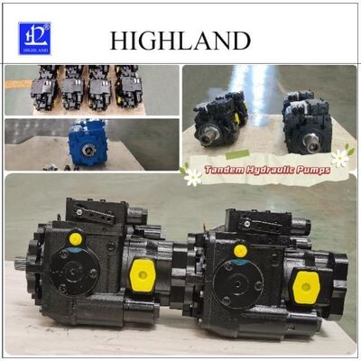 Cast Iron Harvester Tandem Pumps HPV70 Manual Loading Mode