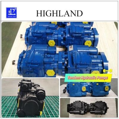 Cast Iron Harvester Tandem Pumps HPV70 Manual Loading Mode