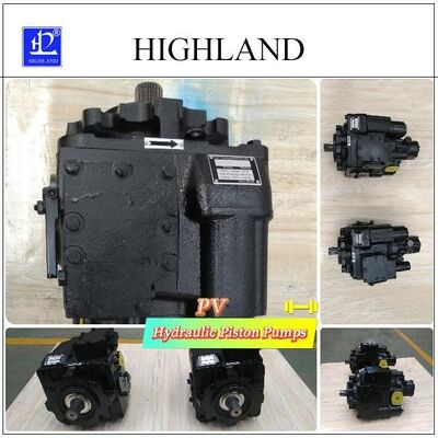 Black Cast Iron Variable Displacement High Pressure Hydraulic Piston Pumps With Closed Loop System