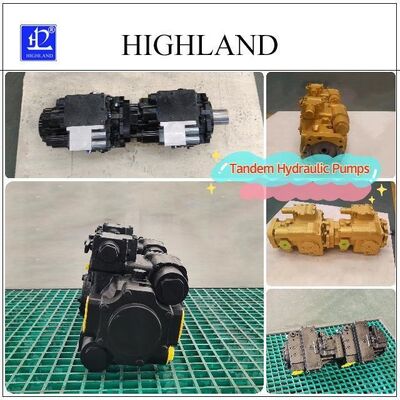 Precision And Reliability Tandem Hydraulic Pumps With Swash Plate Structure